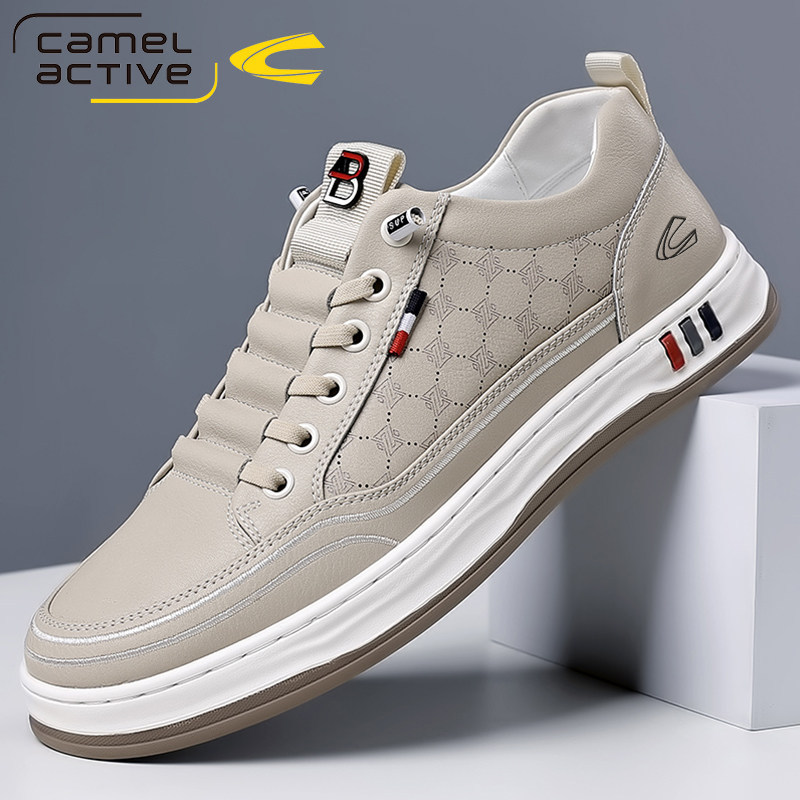 German Camel Dynamic New Business Men's Sneakers Genuine Leather Men's Casual Sports Shoes Running Breathable Men's Shoes