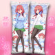 Nakano Mio and Other Characters from the Anime Five-Plus Bride Are Featured on a Full-Length Body Pillowcase