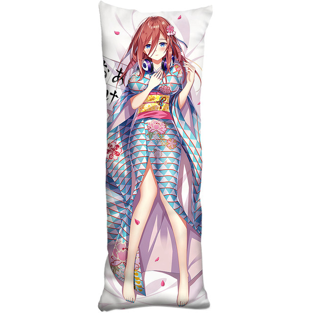 Nakano Mio and Other Characters from the Anime Five-Plus Bride Are Featured on a Full-Length Body Pillowcase