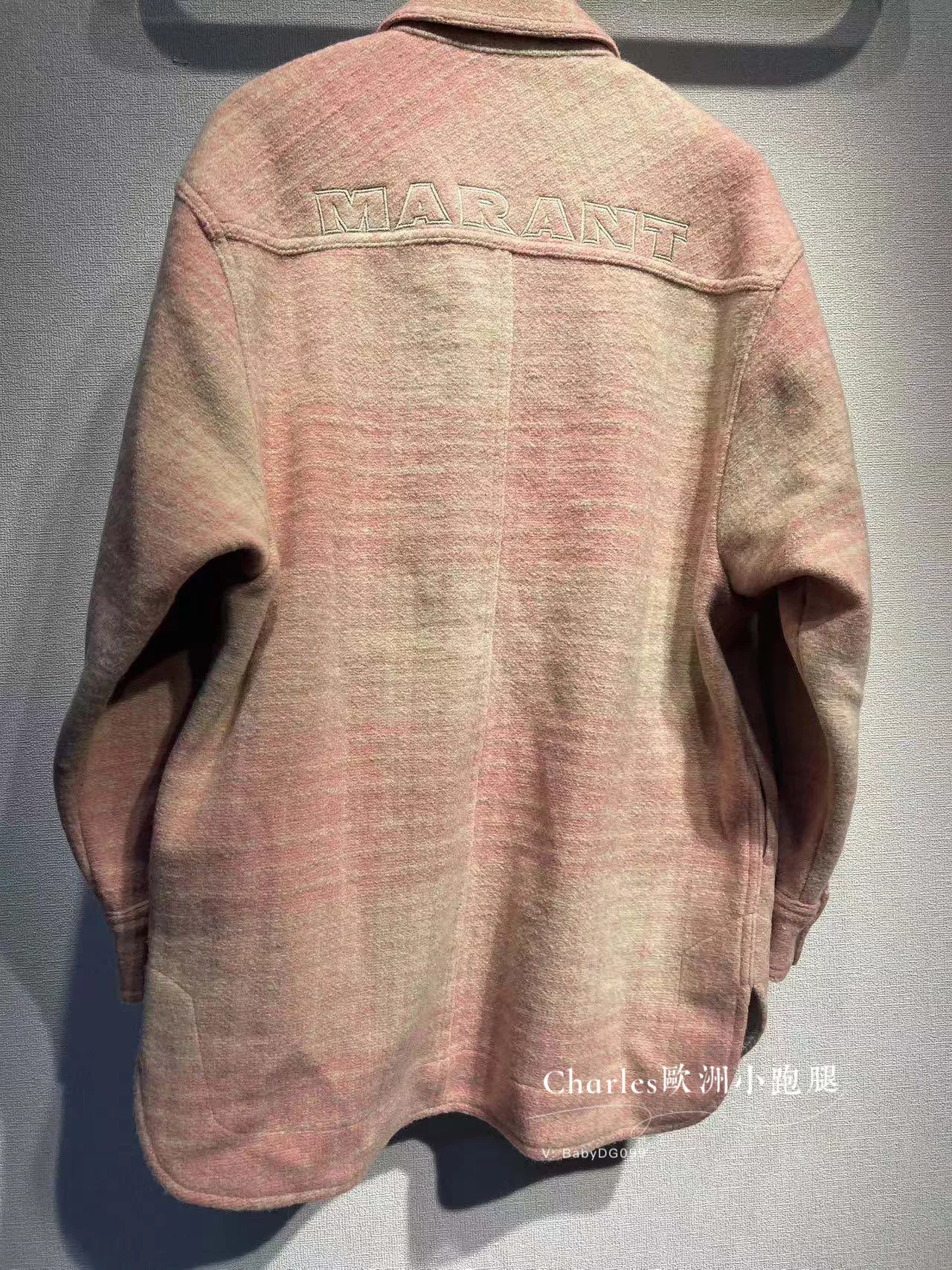 Французские покупки из нового женского пальто Isabel Marant Marveli короткая клетчатая шерстяная куртка