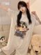 Crayon Shin-Tianjin pajamas for girls in summer thin short-sleeved pure cotton plus size loose and cute student home clothes