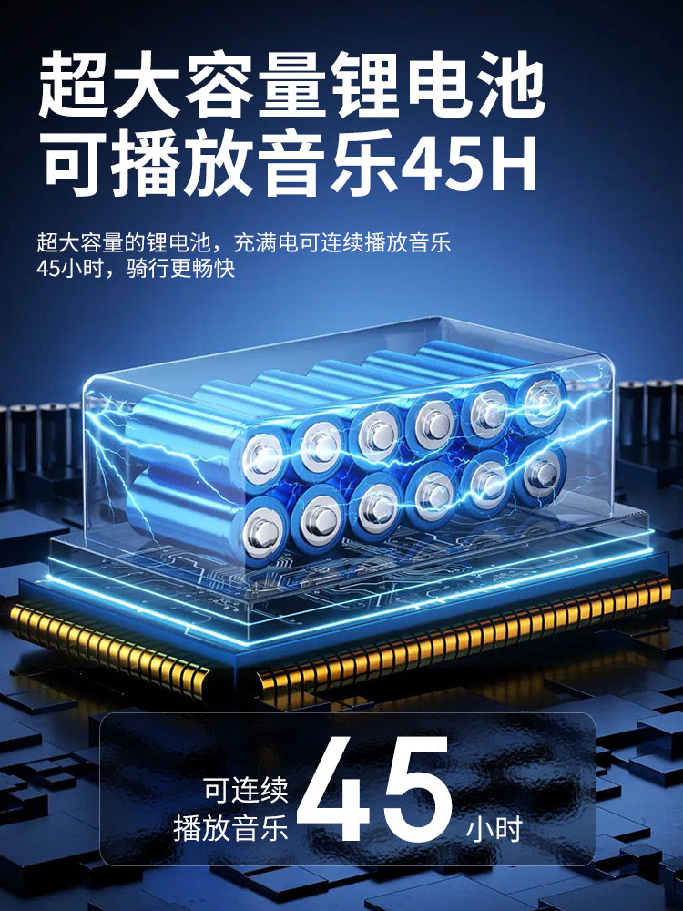 Hengjiang A12S Motorcycle Helmet Bluetooth Headset for Half Helmet and Full Helmet, Waterproof, Noise Reduction, Long Battery Life, Dedicated for Intercom