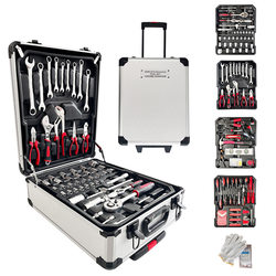 399-Piece Professional Hardware Tool Set in a Trolley Case for Car Repair, 499-Piece Tool Set for Vehicle Use
