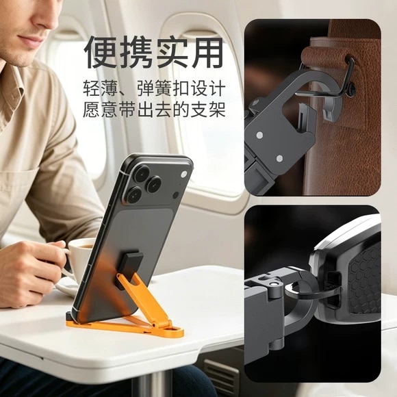 Alloy Desktop Portable Lazy Stand Multifunctional Keychain Desktop Phone Stand Tripod Outdoor