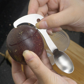 304 Stainless Steel Passion Fruit Opener, Shell Opener, Egg Fruit Knife, Spoon, Fruit Cutter, Multi-Purpose Kitchen Gadget