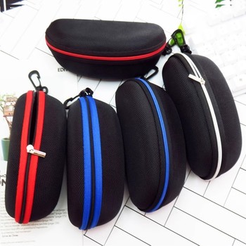 Large-Capacity Sunglasses Case, Portable, Pressure-Resistant, Hanging Bag, High-End Sports Zipper Storage for Men and Women