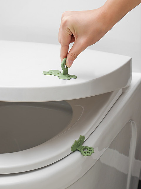 Toilet Lid Handle Opener, Lid Lifter, Pull Handle, Lid Remover, Puller, Lid Lifter with Extended Silicone Smart Handle