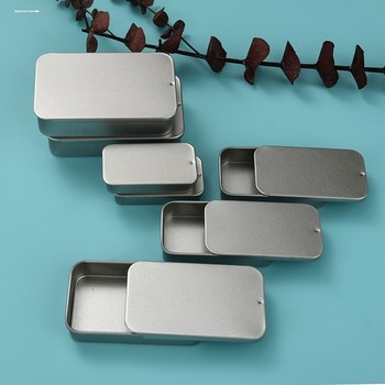 Push-Pull Small Metal Box, Chewing Gum Box, Sliding Lid, Agarwood Eyebrow Wax Balm Box, Finger Sleeve Storage Box, Dental Floss Box, Bird Food Box