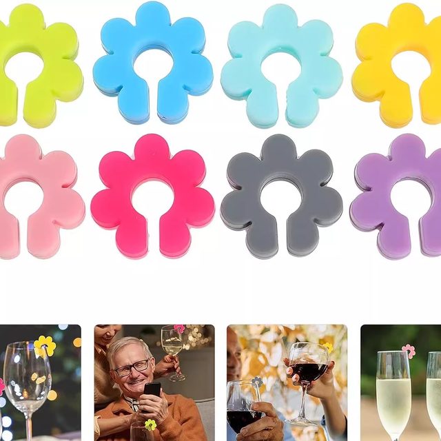 Creative Glass Cup Identification Stickers for Home Use, Waterproof and Prevent Misidentification for Water Cups, Tea Cups, and Wine Glasses