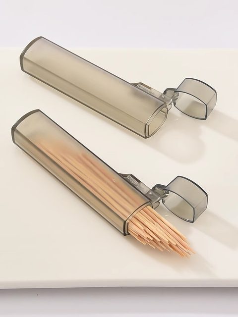 Mini Toothpick Box, Small and Portable, Suitable for Travel, Cotton Swab Storage Box, Creative Home Use Dental Floss and Toothpick Holder