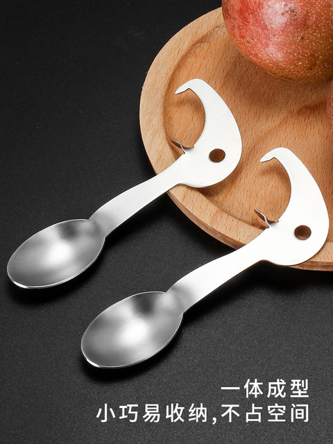 304 Stainless Steel Passion Fruit Opener Egg Fruit Spoon Opener Special Spoon for Opening Passion Fruit Kitchen Tool