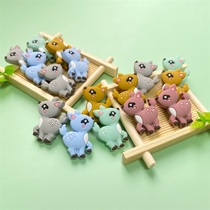 3pcs Mouse Silicone Pacifier Clip DIY Baby Teething Teether