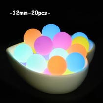 Lofca Luminous Beads 12mm 20pcs Silicone Loose Glow In The D