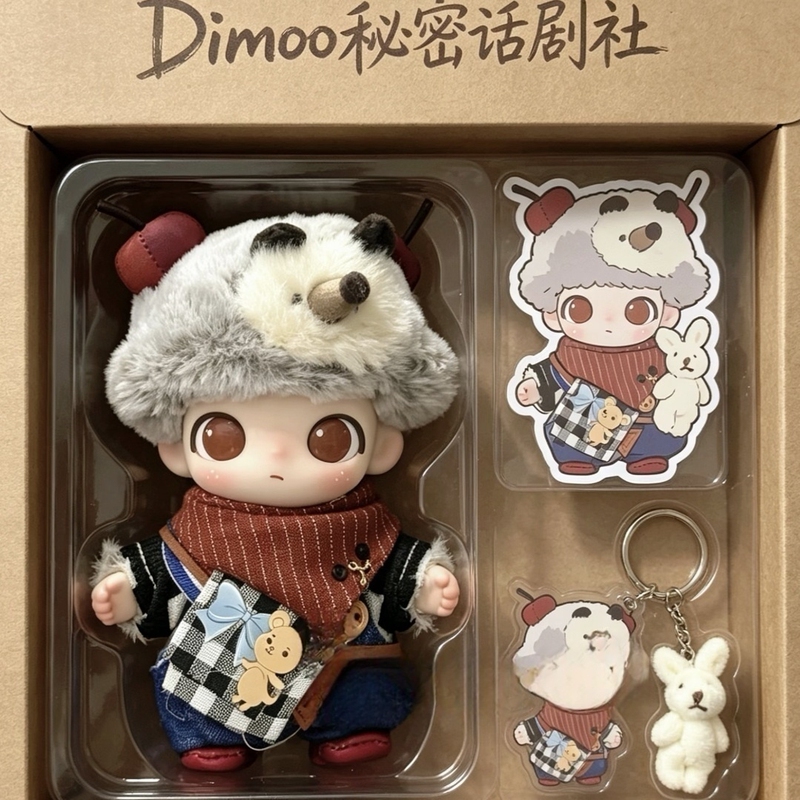 Dimoo Secret Drama Club Doll Clothes Hedgehog Outfit 10cm Cute Spring/Summer Clothes Clothing Accessories