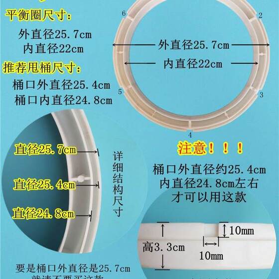 Semi-Automatic Washing Machine Spin-Dryer Drum Balance Ring Parts, Old-Fashioned Double-Tub Spin-Dryer Ring, Spin-Dryer Inner Tub Ring
