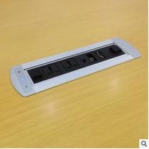 Electric rotating DC05 desktop socket rotating information box free assembly and assembly of modules without self-soldering