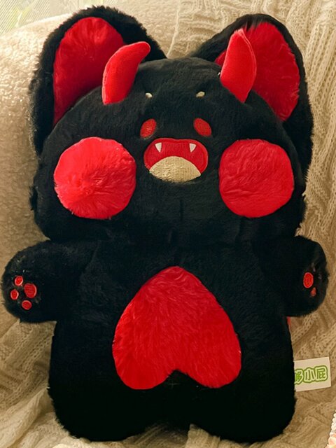 Vockoo Dudu Cat Cute Doll Demon Dudu Cat Plush Toy Gift for Boyfriend/Girlfriend Angel Demon