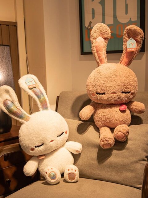 Vockoo Little Rabbit Plush Toy Doll Girl Pillow Doll Children's Girls Birthday Christmas New Year Gift