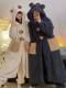 Vockoo Couple's Princess-Style Pajamas for Women, Autumn and Winter Thickened Coral Fleece Men's Bathrobe, Bear Loungewear
