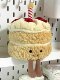 British Vockoo Fun Birthday Cake Creative Birthday Gift Plush Toy for Girls to Give to Girlfriend, Best Friend, or Child