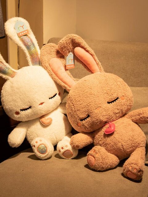 Vockoo Little Rabbit Plush Toy Doll Girl Pillow Doll Children's Girls Birthday Christmas New Year Gift