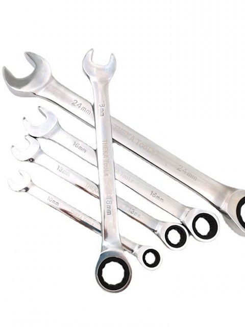 German Imported Technology 72-Tooth One-Way Quick-Release Ratchet Wrench Automatic Dual-Purpose Wrench Open-End Ratchet Wrench