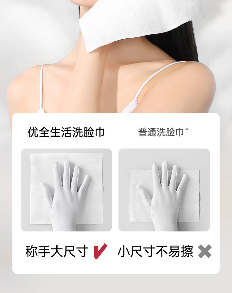 安享好物 安享B级洗脸巾-优全生活全棉洗脸巾 国标
