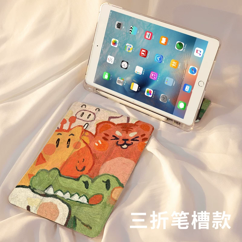 [Подойдет для Samsung Tabs7, новый Y-fold, s7fe, прозрачный 11 дюймов, акриловый, Galaxy Tab S7+ с отсеком для пера, 12.4 дюйма, против падения, Samsung S7 планшетный чехол]