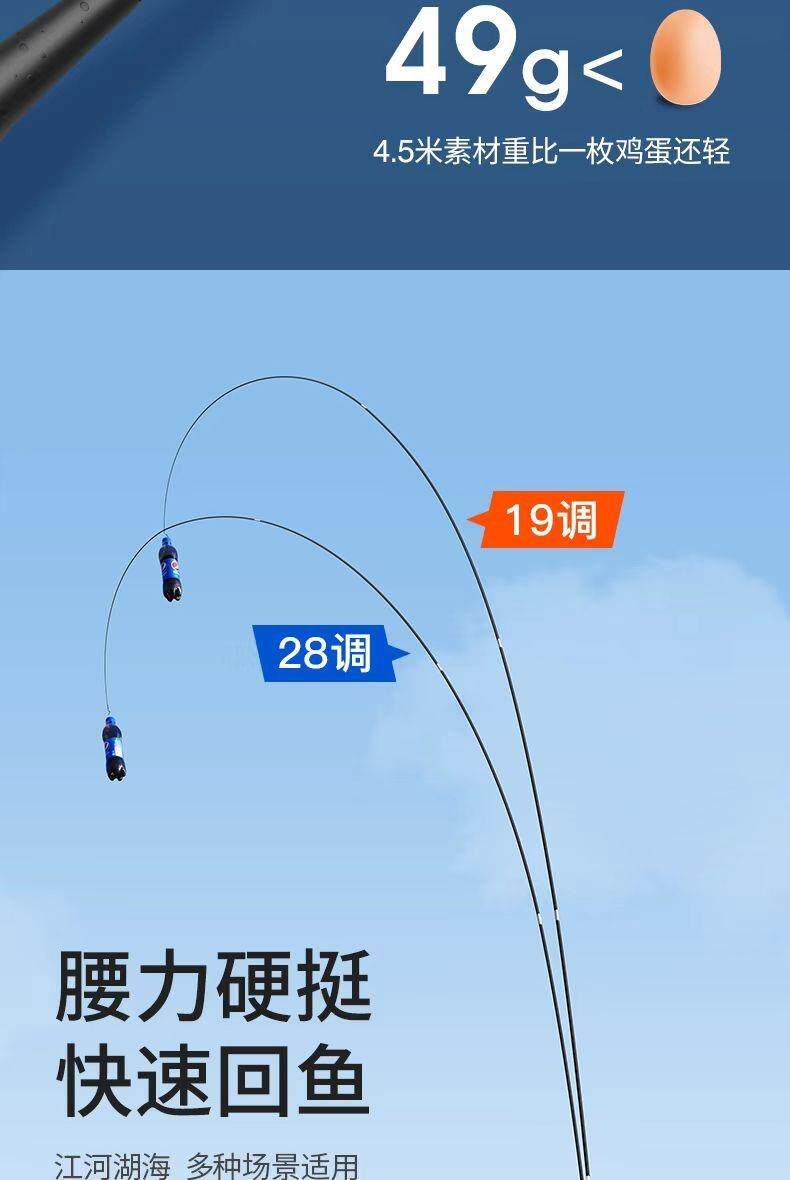 Ice удочкой 鱼竿超细鲫鱼竿28调超轻手竿超硬6h台钓竿十大37火爆鱼杆19钓鱼竿 Other