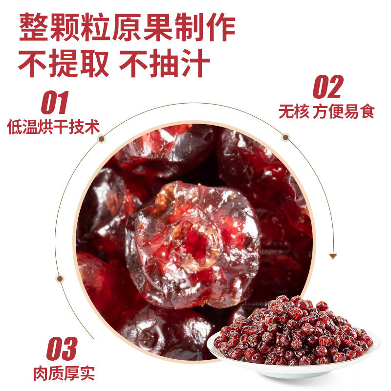 The Same Wild Cranberry Dried Fruit from the Supermarket Is Added to the Ready-To-Eat Man Yue Plum Dried Fruit, Which Is a Special Raw Material for Baking