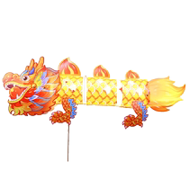 New Year Decoration Year of the Dragon Lantern Spring Festival Intangible Cultural Heritage Dragon Dance Handheld PVC Dragon Lantern Childrens Handmade DIY Material Pack 3088