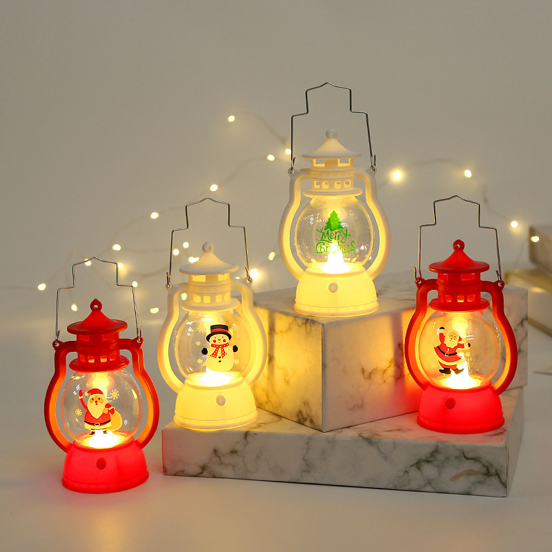 Christmas led luminous small oil lamp hand small night light pendulum piece cake decoration party Christmas Eve Lilly 3088-Taobao