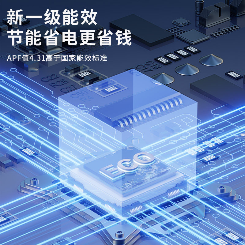 Snowflake Vertical Air Conditioner, First-Level Inverter, Intelligent Voice Control, Household Heating and Cooling, Cylindrical Energy-Saving Copper Tube Cabinet Unit, Suning 1460