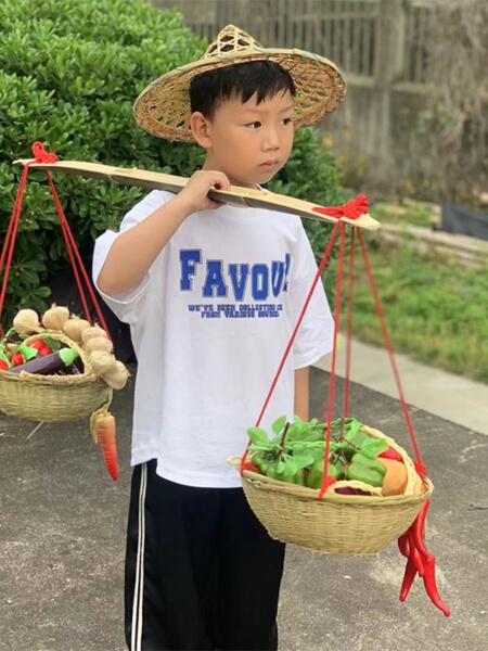 Kindergarten Children's Small Stick Props for Stage Performances, Children's Performance Props, Bamboo Basket, Bamboo Toy Game Stick