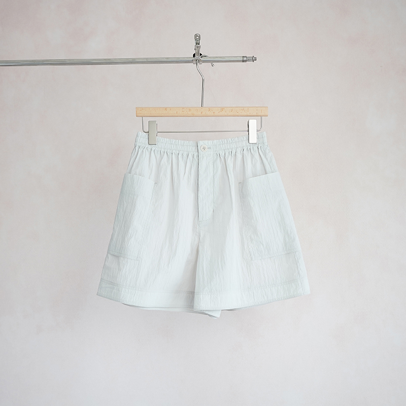 Azure Pepper Ultra-Light Wrinkle-Resistant Cotton Elastic Waistband Lightweight Sports Shorts