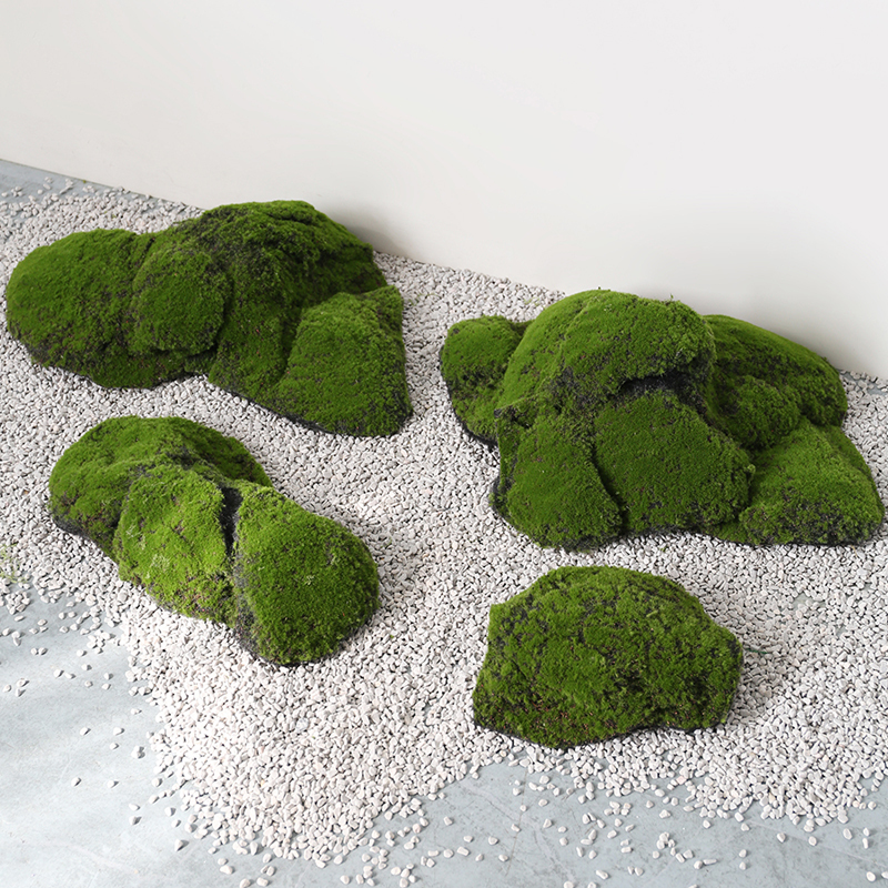 Artificial Moss Landscaping Indoor Raised Moss Block Micro-Landscape Ornament Corner Window Green Plant Decoration Photography Backdrop