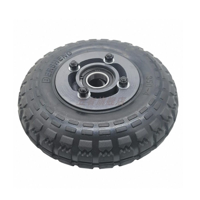Fulongma High-Speed Maintenance Vehicle, Road Sweeper, Sanitation Vehicle Dersheng350-4 Black Wheel Hub Rim Wheel Assembly