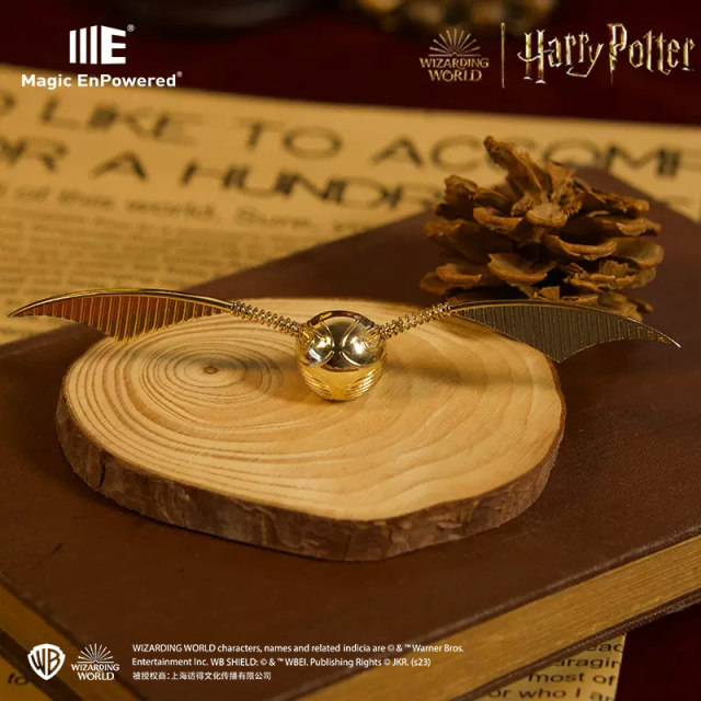 MagicEnpowered Harry Potter Golden Snitch ຕູ້ເຢັນສະຕິກເກີສາມມິຕິລະດັບ Quidditch ຂອງຂວັນຕໍ່ອຸປະກອນ