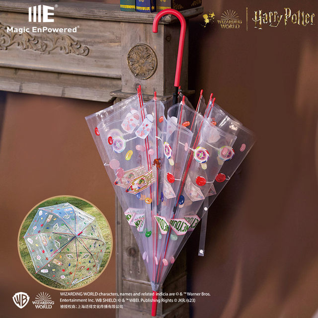 MagicEnpowered Harry Potter ອຸປະກອນເສີມຂອງແທ້ HoneyDukes ຄັນຮົ່ມໂປ່ງໃສ ຈັບໄດ້ກ້ຽງ