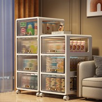 Installation-free snack storage cabinet household drawer-type multi-layer clothes organizer mobile childrens toy storage cabinet