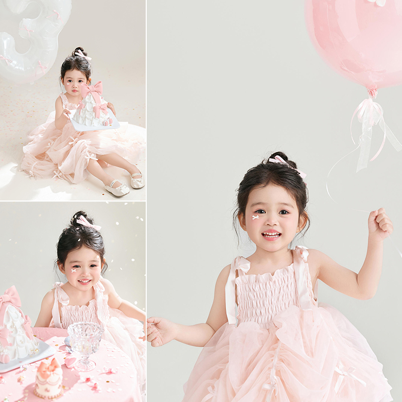 Children's Photography Clothing, Girl's Pink Birthday Cake Dress, Cute Princess Dress, Birthday Girl Photo Shoot Clothes Children's Photography Clothing, Girl's Pink Birthday Cake Dress, Cute Princess Dress, Birthday Girl Photo Shoot Clothes