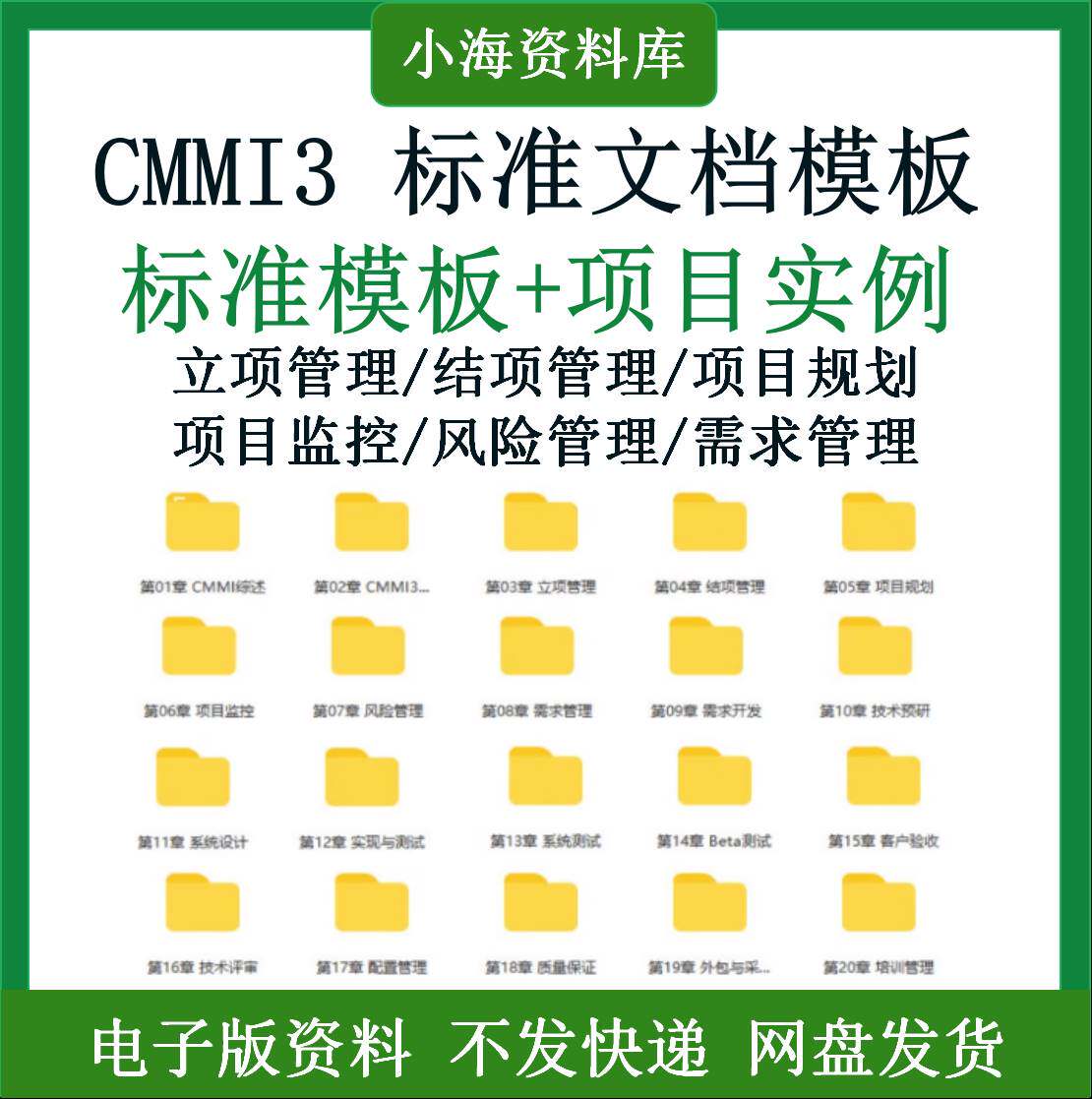 CMMI3标准文档模板项目管理规范软件系统规划需求配置立项开发评价- 淘宝网