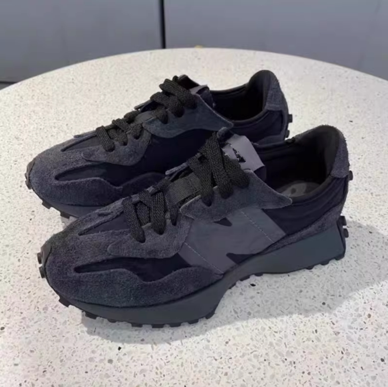 New Balance 327 Women's Shoes Men's Shoes New Balance Summer Style All-Black Slim-Fit Casual Sneakers N-Logo Casual Sports Shoes New Balance 327 Women's Shoes Men's Shoes New Balance Summer Style All-Black Slim-Fit Casual Sneakers N-Logo Casual Sports Shoes