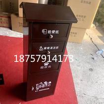 Outdoor pet poop box park community property custom stainless steel dog litter house feces carton litter bag box