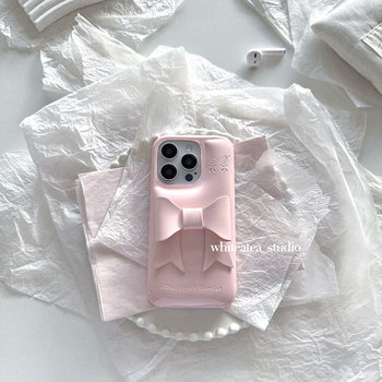 Salt white tea ins style niche pink mobile phone case