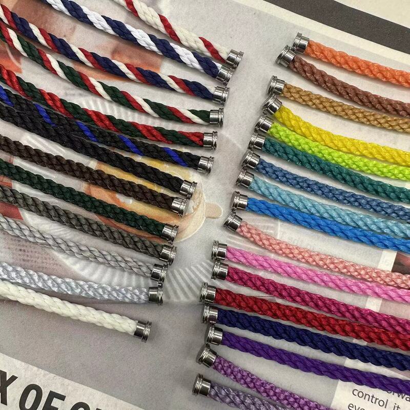 Suitable for Fred Horseshoe Buckle Bracelet Nylon Steel Wire Cord Replacement Accessories Large and Medium Sizes Available in Multiple Colors New Model