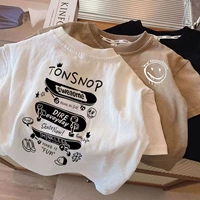 Белый солидный цветовой скейтборд [хлопок+пакетный воротник]