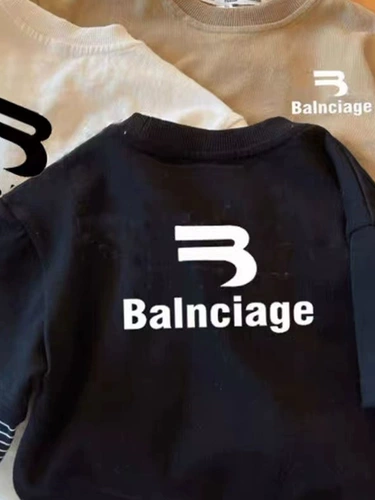 Хлопковый комплект, футболка, корейский лонгслив, осенний, детская одежда