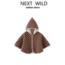 British NEXT WILD autumn and winter baby cloak baby going out windproof cloak pure cotton warm hooded jacket 1
