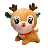 Рождественская фаршированная кукла Санта -Клаус лосей плюшевые игрушки